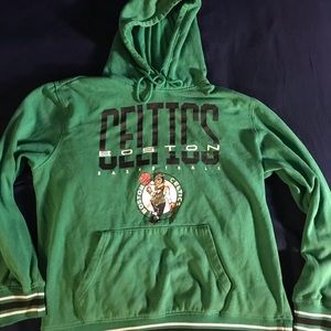 Men Large Boston Celtics Hoodie Lightweight OG Throwback Retro Tatum Bird